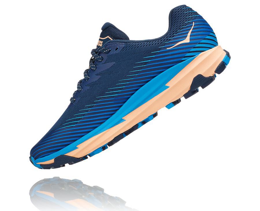 Tenis Trail Hoka One One Feminino Azuis - Torrent 2 - 936-DUXICQ